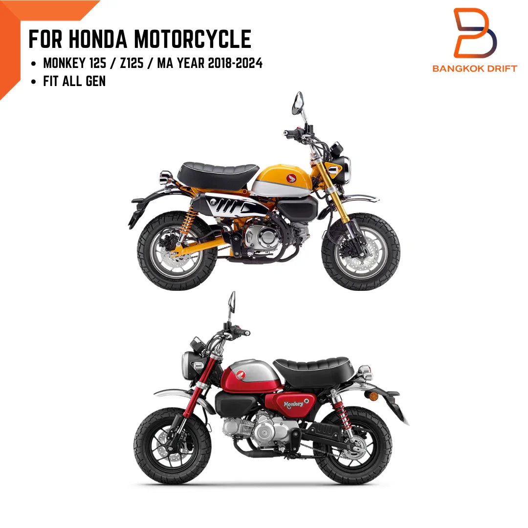 Silver Aluminium Headlight Mounting Plate Pair for Honda Monkey Z125 (18-24)