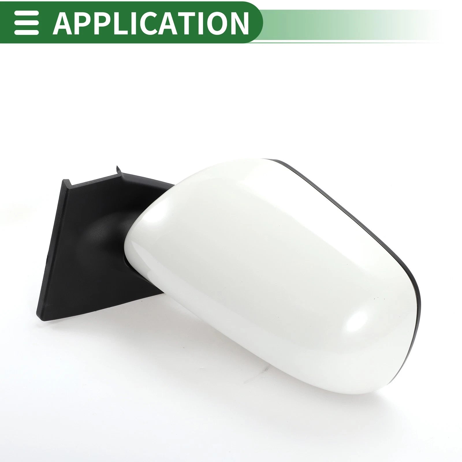 Left Side Door Mirror for Toyota Yaris Hatchback (2012–2019) Manual Folding White