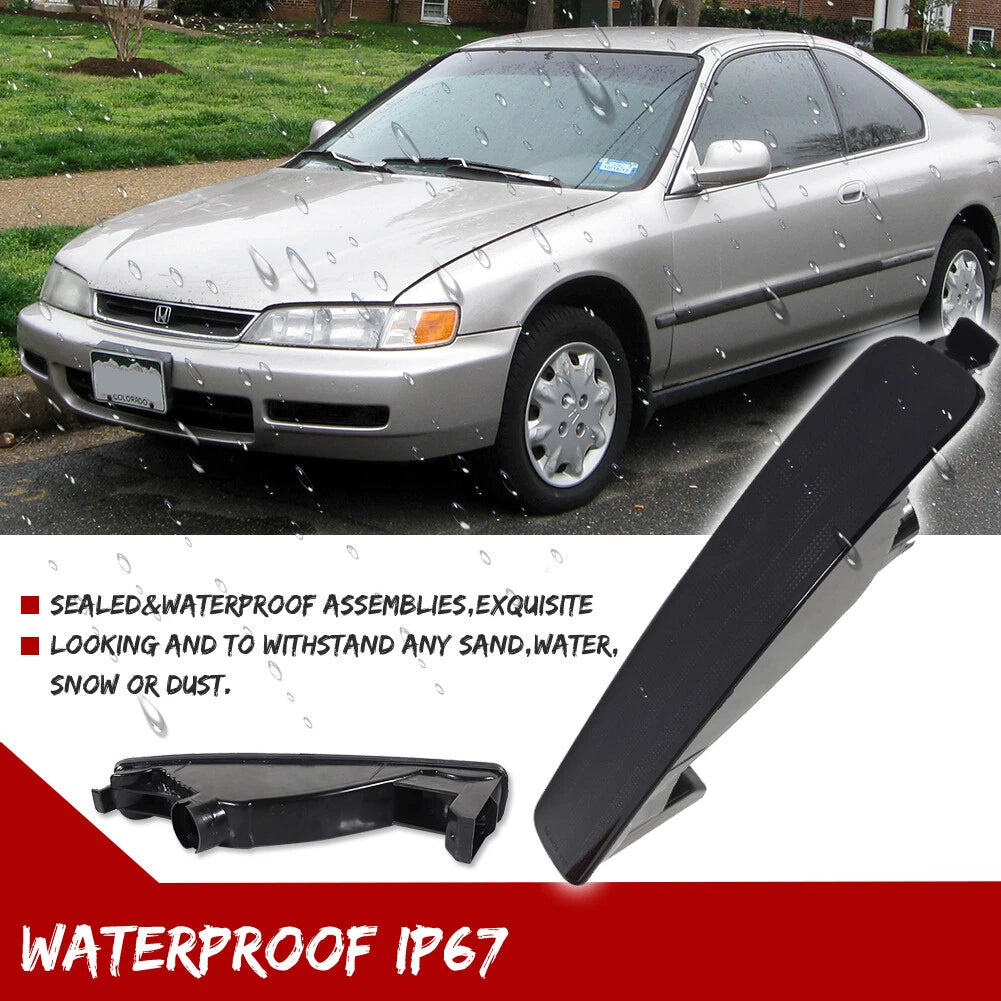 Front Bumper Signal Lights for Honda Accord 2D Coupe / 4D Sedan (1996–1997) Smoke
