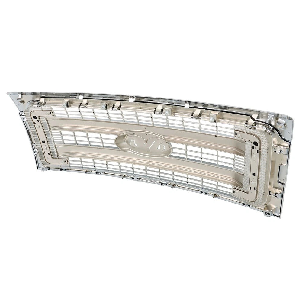Set of 2 Chrome Front Upper Grille Replacements for Ford F150 (2009-2014)