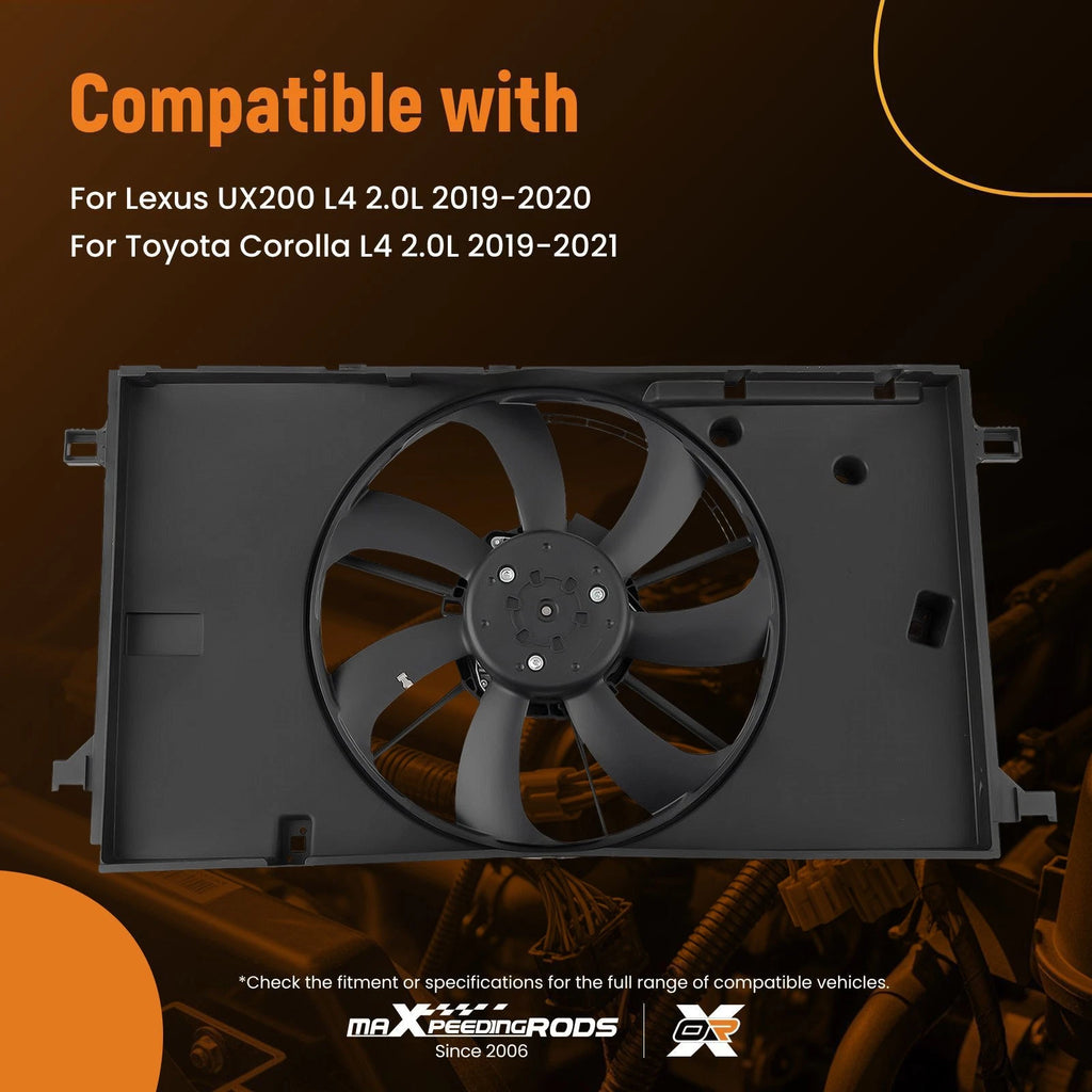 Radiator Cooling Fan Assembly for Toyota Corolla Lexus UX200 (2019–2022)
