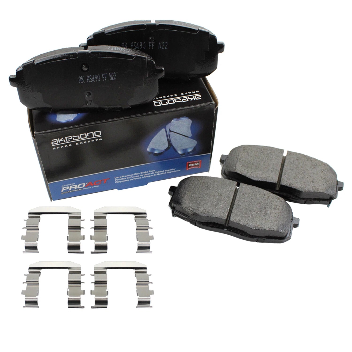 Front ProAct Disk Brake Pads for Hyundai Elantra, Kia Forte, Soul (2011–2023)