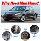 4PCS Splash Guards Mud Flaps for Honda Accord (2008-2012) Front Rear