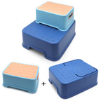 2X Anti-Slip Step Stool for Toddler Kids Bathroom Potty (Miesblue)