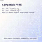 Replacement ABS Plastic Rear Bumper Molding for See compatibility Chart (—)