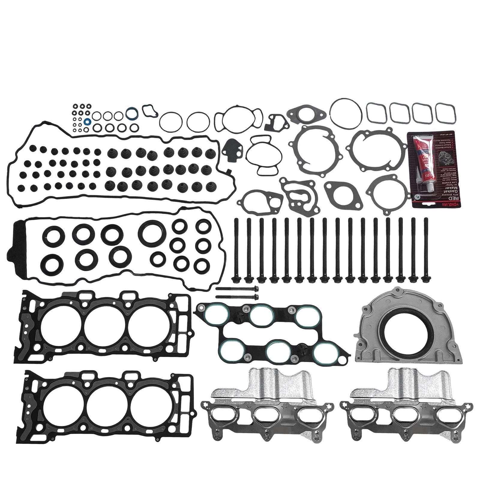 Full Gasket Set with Head Bolts for Buick Enclave GMC Chevrolet Saturn (2009–2016)