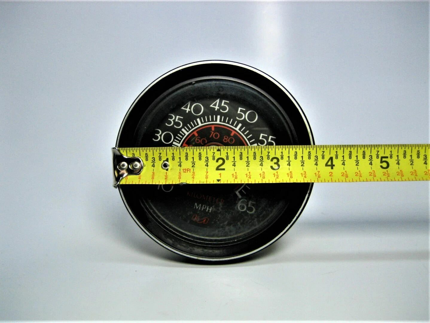 Medallion 3-3/4" Speedometer Gauge for - 0-65 MPH, Bracket, Bulb