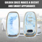 Key Fob Remote Control Cover 3 Button TPU Shell Blue for Audi A6 (2012–2018) 745060244857