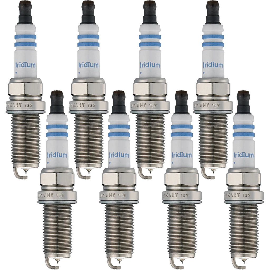 Set of 8 Bosch 9609 Double Iridium Spark Plugs for Hyundai Infiniti Kia Nissan V8