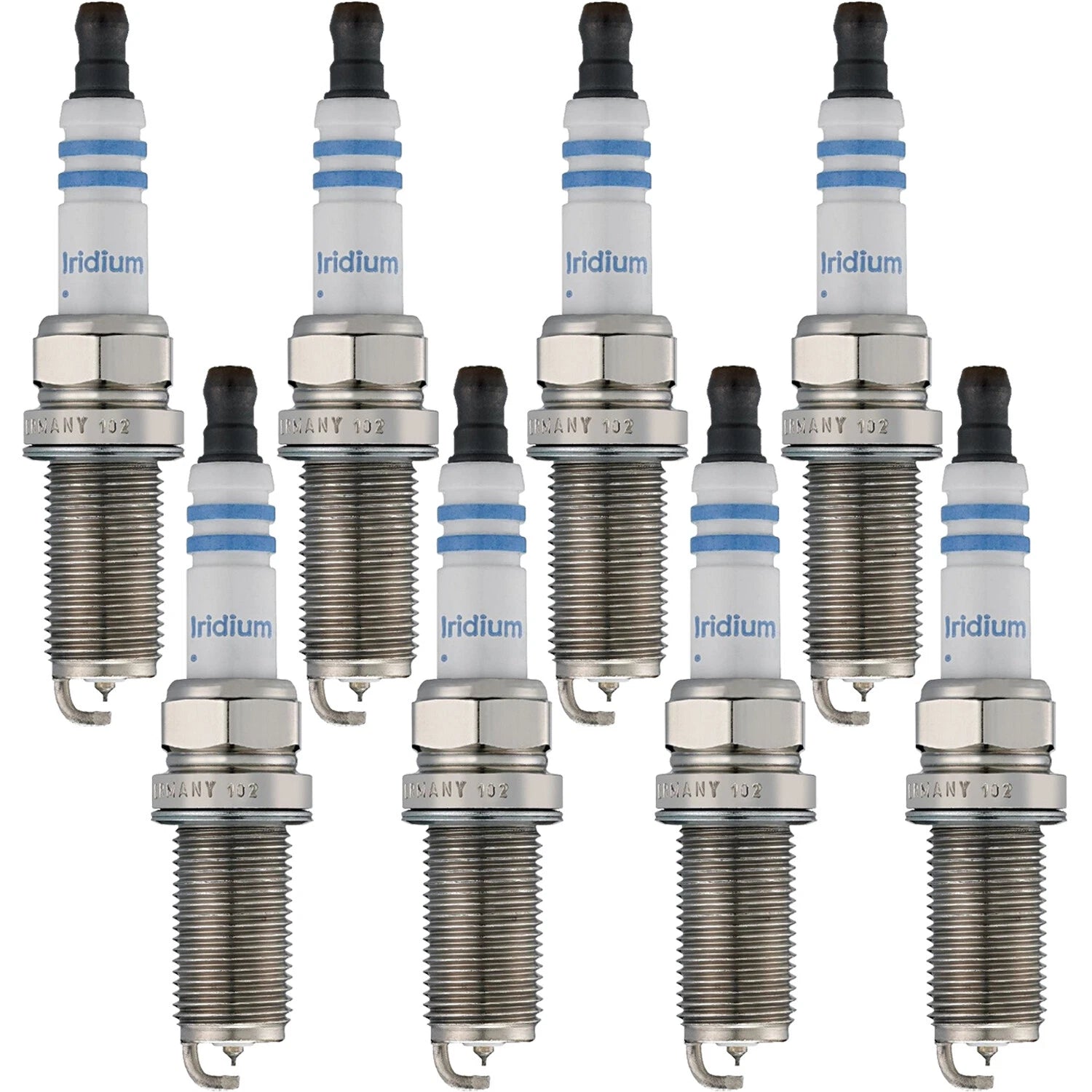 Set of 8 Bosch 9609 Double Iridium Spark Plugs for Hyundai Infiniti Kia Nissan V8