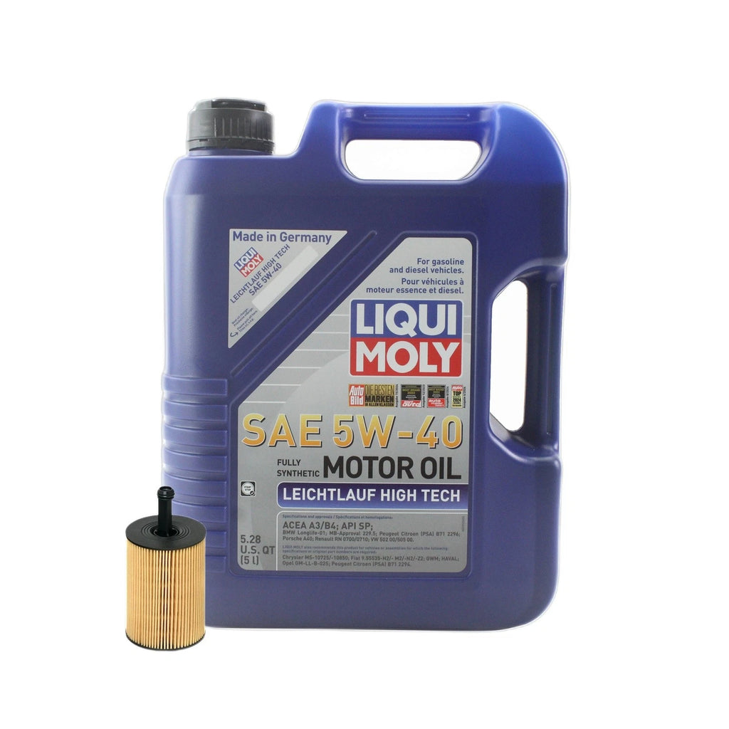 Oil Change Kit 5L Liqui Moly 5W40 Hengst for Audi 2.0/3.6L