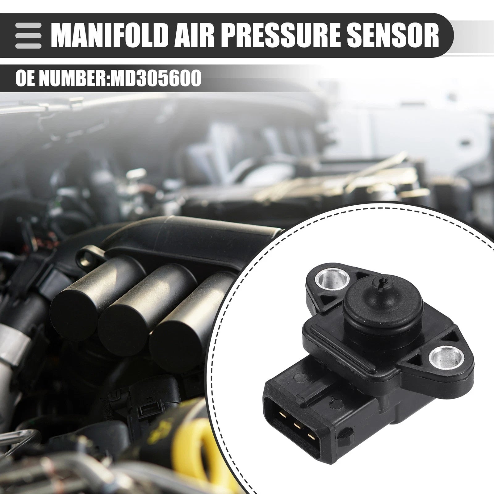 Manifold Air Pressure Sensor for Mitsubishi Diamante (1992–2002) MD305600