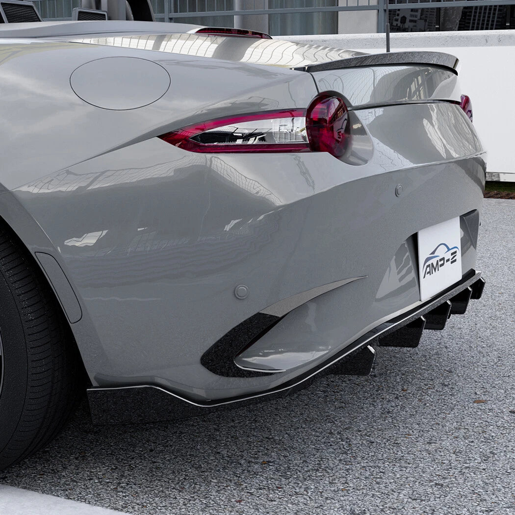 Gloss Black Rear Bumper Side Fin Canards Splitter for Mazda MX-5 Miata (2016–2023)