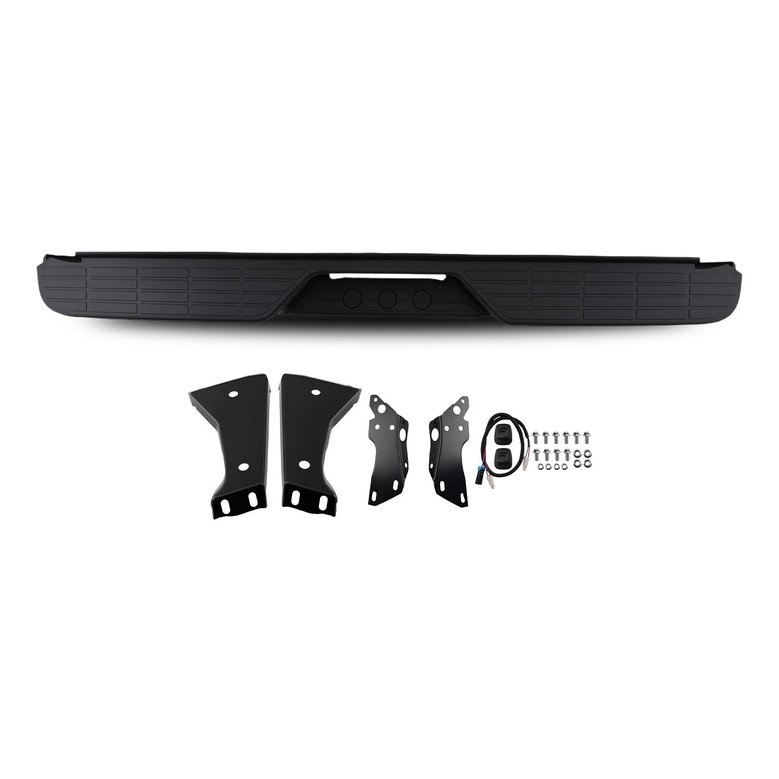 Rear Bumper Assembly for GMC K1500 C1500 (1988–1999) GM1101110 Steel Black