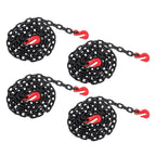 Set of 4 Towing Transport Binder Chains for G80 (7100 lbs, 3/8"×10')
