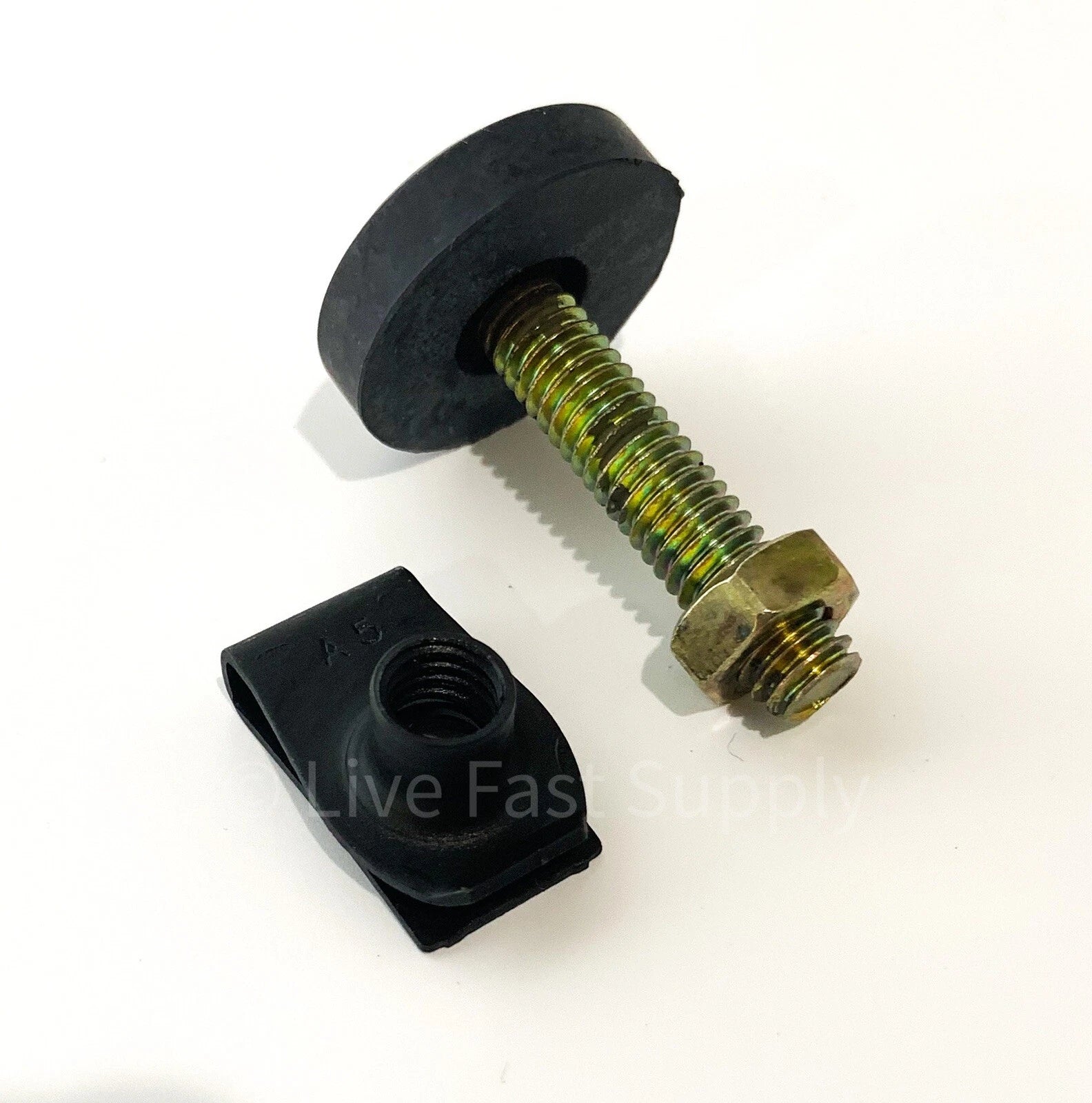 Adjustable Hood to Radiator Support Bumpers with Nuts for Ford Mustang (1965–1970)