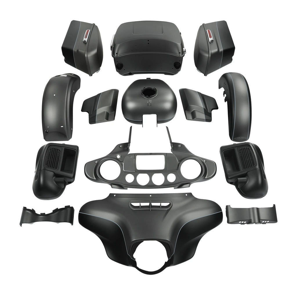 Fairings Bodywork Kit for Harley Ultra Limited (2014–2024) Charcoal/Black Denim