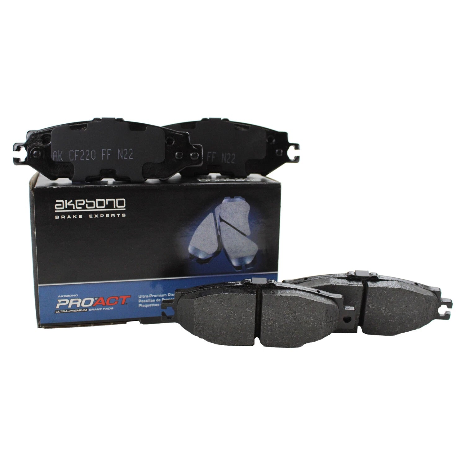 Akebono ProAct Rear Ceramic Brake Pads for Toyota Supra Lexus GS/SC300 LS/SC400 (1993–2002)