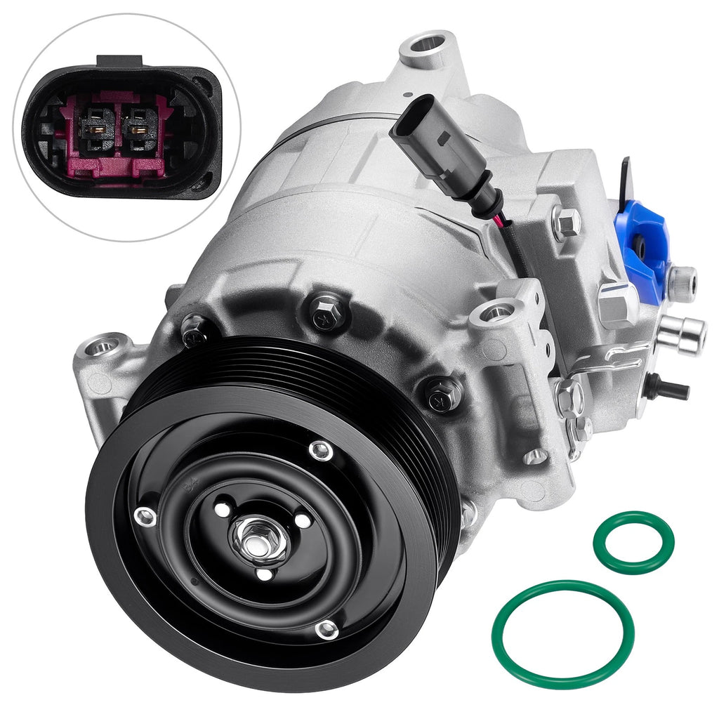 AC Compressor w/ Clutch for Volkswagen Touareg (2006–2017) Q7 3.6L