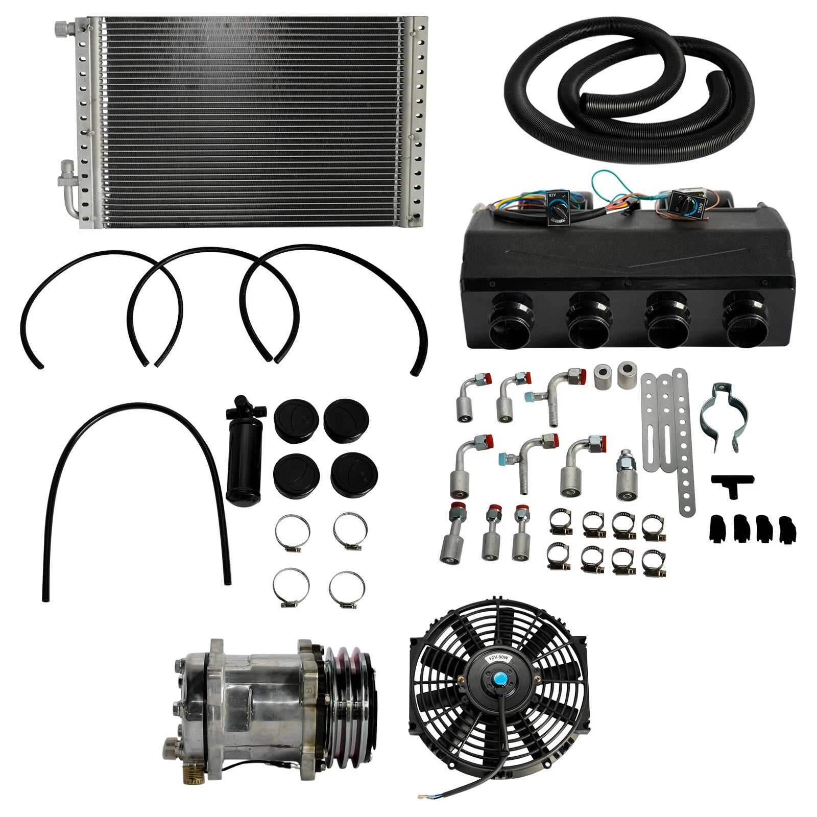 Air Conditioning Kit for Universal Vehicles (12 Volt)