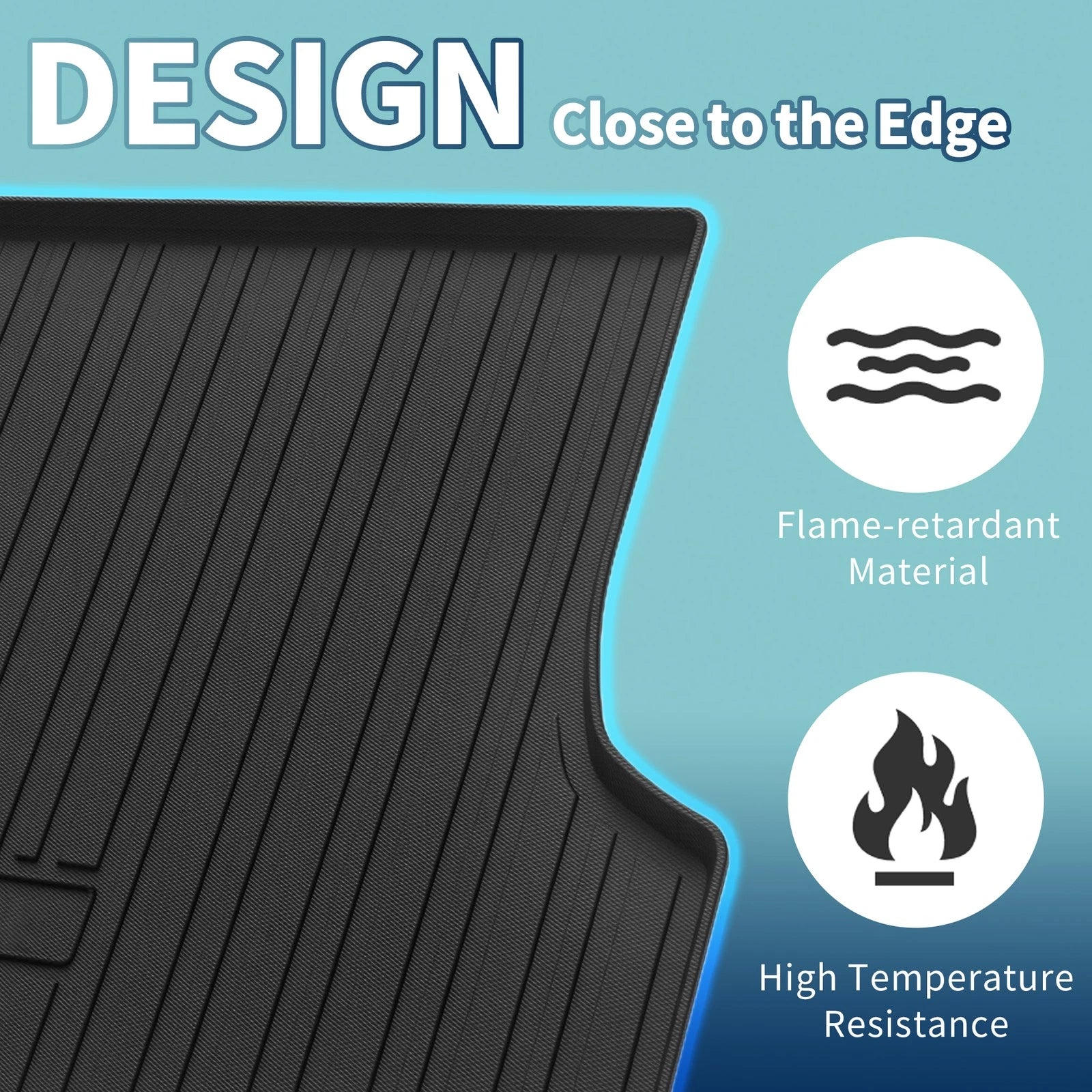 Flat Face Cargo Liner Rear Trunk Mat for Lexus RX (2023–2024) TPE 1 Pc
