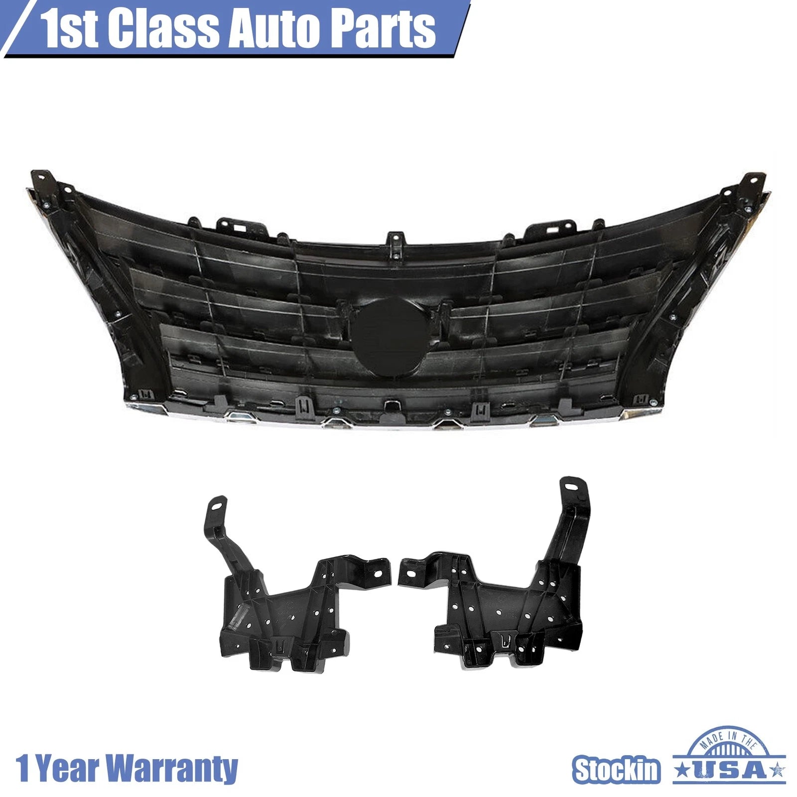 Front Shell Silver Insert with Chrome Grille for Nissan Sentra (2013-2015)