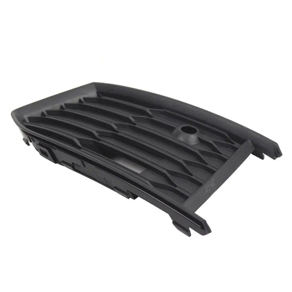 Left Front Bumper Fog Light Grille Cover Matte Black for Audi A6 S6 (18-24)