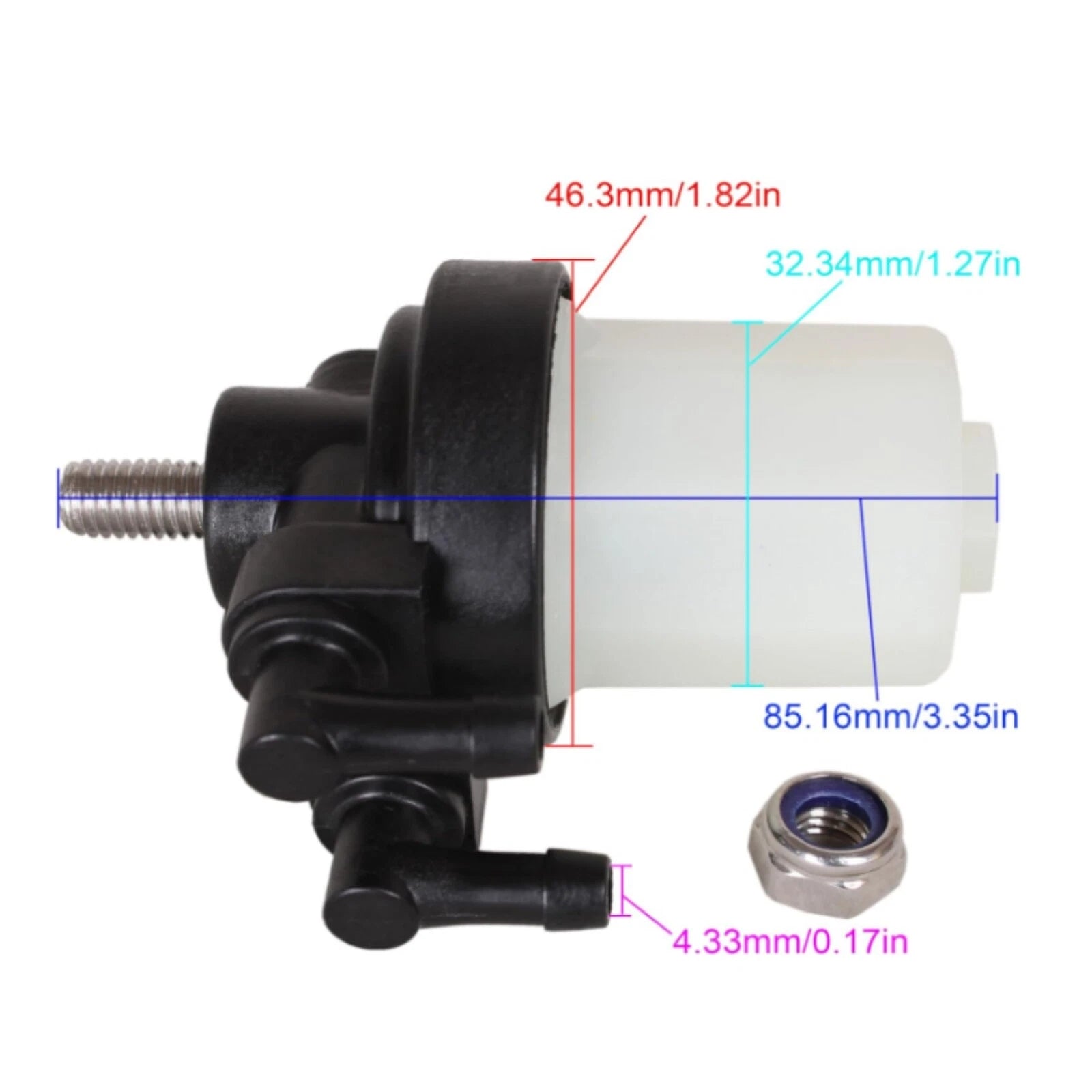 Fuel Filter for Mercury Outboard 25 30 HP (8M0088825, 35-853733A2)