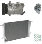 A/C Compressor Kit with Condenser for Volkswagen Jetta 2.5L (2012–2018)