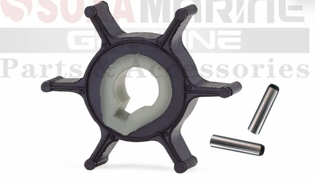 Water Pump Impeller w/ Key for Yamaha Outboard Motor (18-3072)