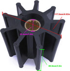 Flexible Impeller Kit for Jabsco Pumps (18789-0001, 17240-0001)