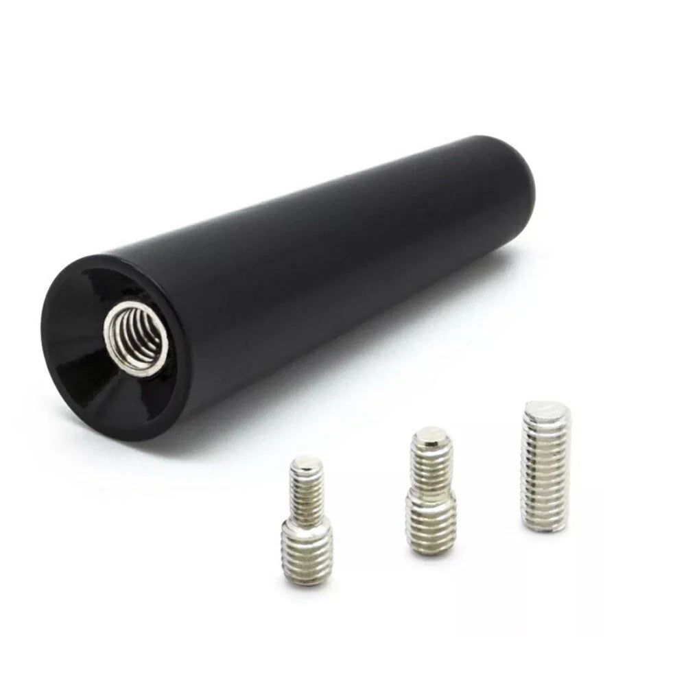 3cm Short Rod Roof Antenna & Base with Adapter for Universal Cars