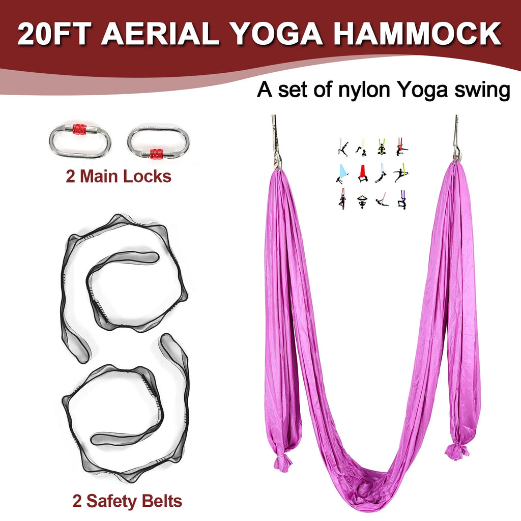 Yoga Swing Bar for Portable Aerial Stand (20ft, 551lbs Load)