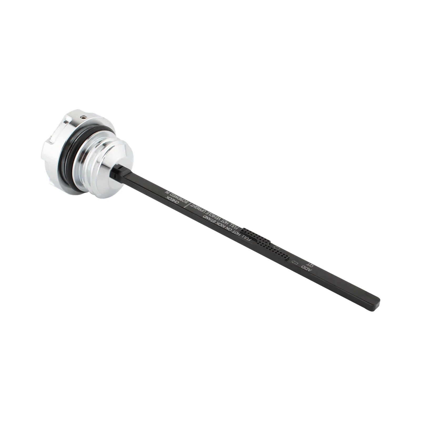 Oil Dipstick Tank Cap Plug for Harley Road Electra Street Glide Road King (2017–2021) Silver