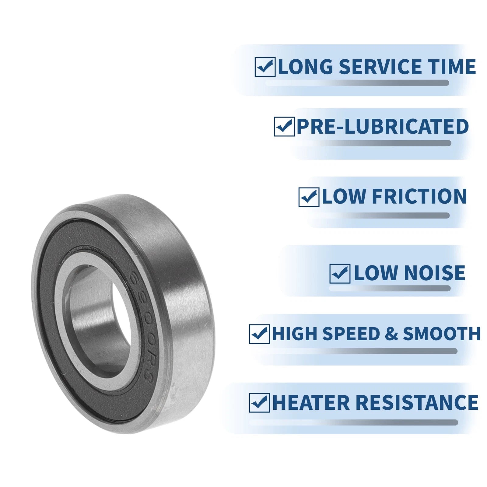 Deep Groove Ball Bearing 10x22x6mm for Various Models (6900VV)
