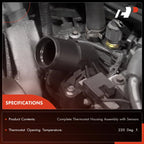 Thermostat Housing Assembly for Chevy Cruze Sonic Trax Aveo (2011–2015)