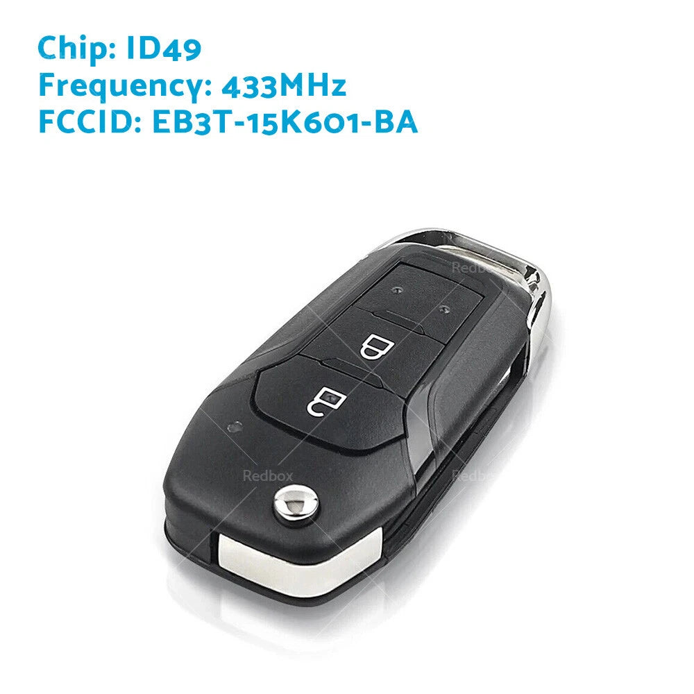 Remote Flip Key Fob for Ford Ranger PX2 (2015–2019) EB3T-15K601-BA