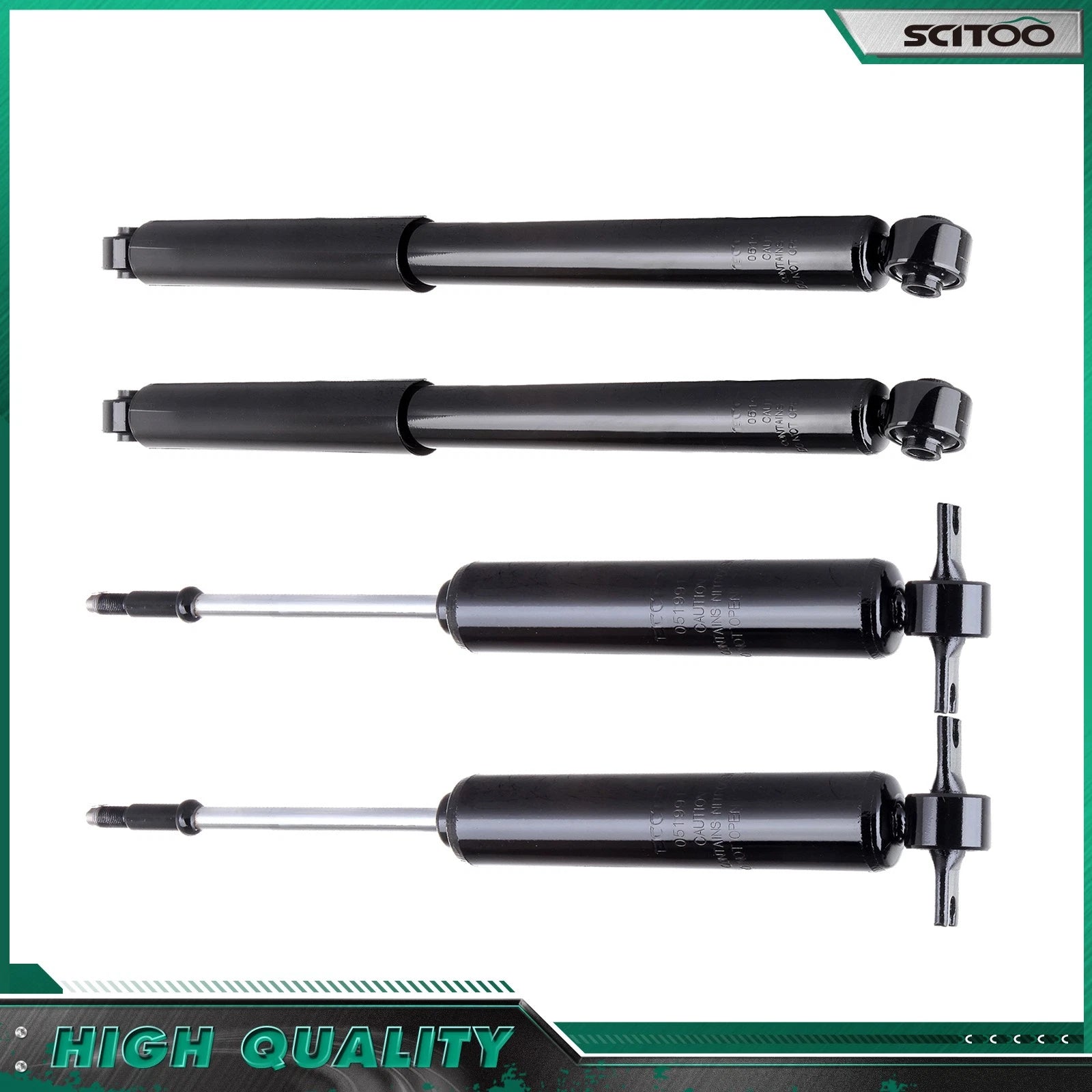 Set of 4 Front Rear Shocks Struts for Dodge Ram 1500 (2006–2012) Ram 2500/3500 (2003–2013)