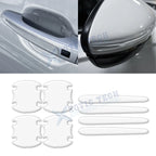 8pcs 3D Door Handle Anti-Scratch Guard Stickers for Transparency (—)