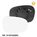 Heated Mirror Glass w/ Backing RH for BMW 135i 328i 335i 335d (2008–2013)