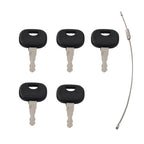 Set of 5 Ignition Keys 14603 8U-9569 for Volvo Mini Excavators & Loaders