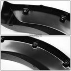 3" Textured Black Pocket-Riveted Wheel Fender Flares for Ford F-150 (2004–2008)