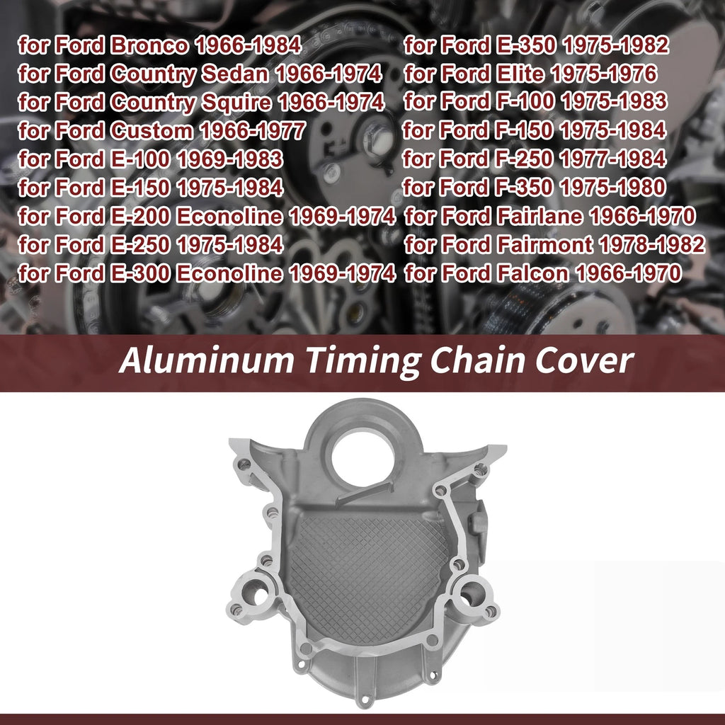 Timing Chain Cover for Ford Bronco F-100 F-250 F-350 E-150 (1966–1996) D20Z6019A