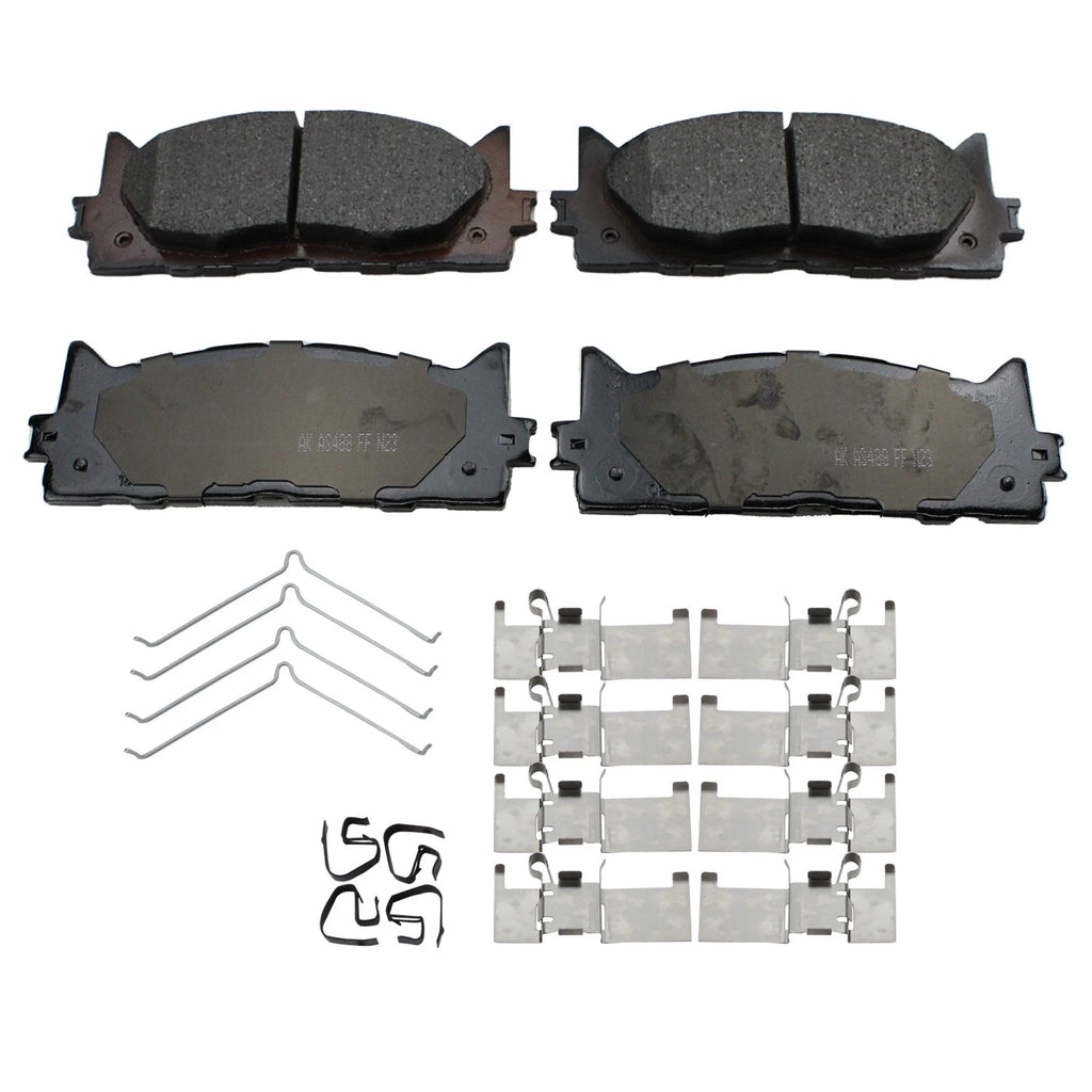 Front Rotors & Akebono ProACT Ceramic Brake Pads Kit for Avalon, Camry