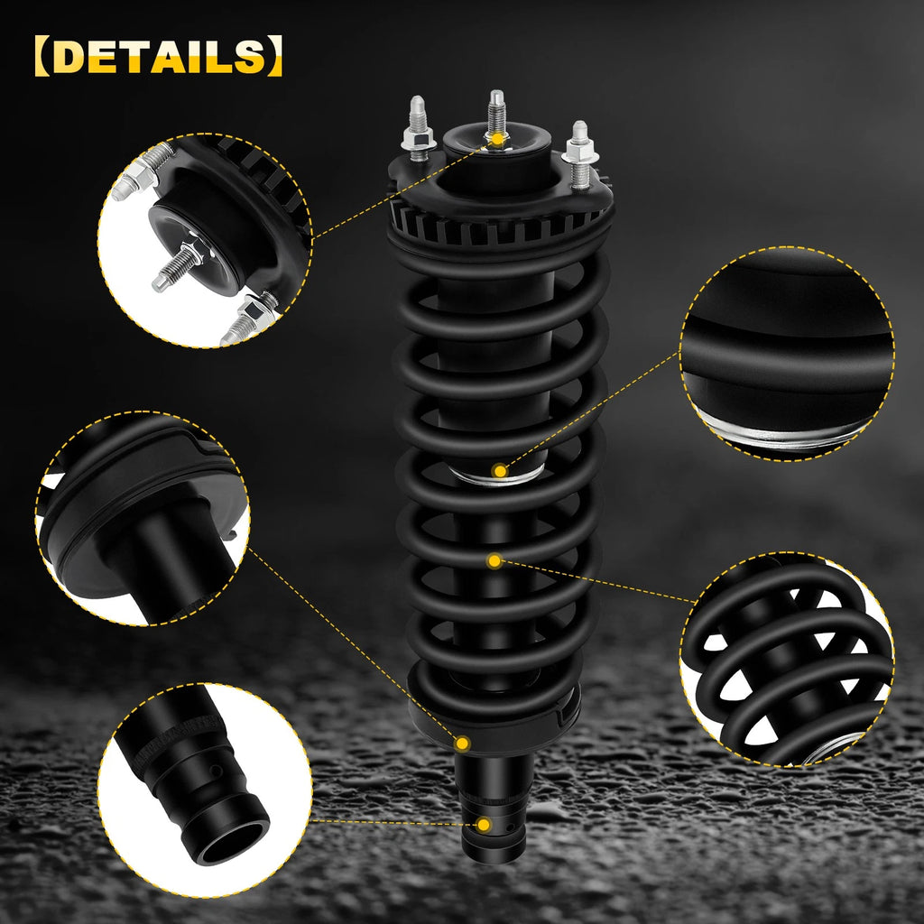 Set of 2 Front Complete Struts with Spring for Buick Rainer, GMC Envoy