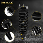 Set of 2 Front Complete Struts with Spring for Buick Rainer, GMC Envoy