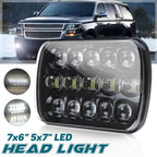 400W 5x7" 7x6" LED Headlights for Dodge Ram W250 D350 Ramcharger