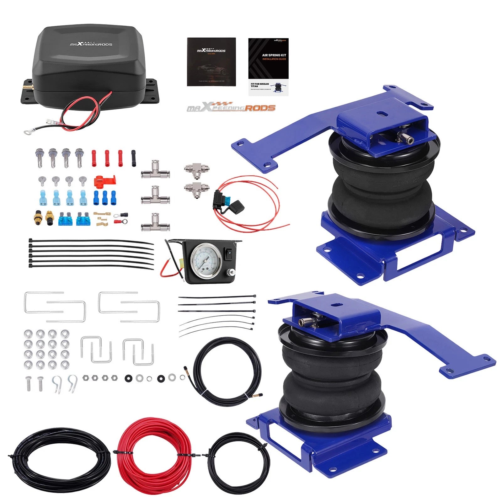 Air Spring Kit + Air Controller Kit for Nissan Titan S (2017–2024)