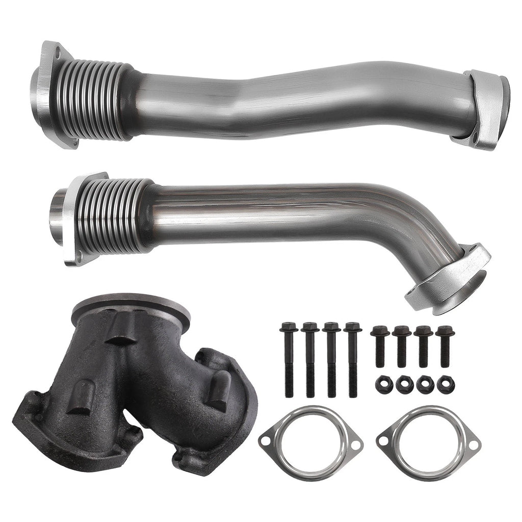 Turbo Diesel Exhaust Up Pipes & Gaskets for Ford F250 SuperDuty (1999–2003) F4TZ6K854C