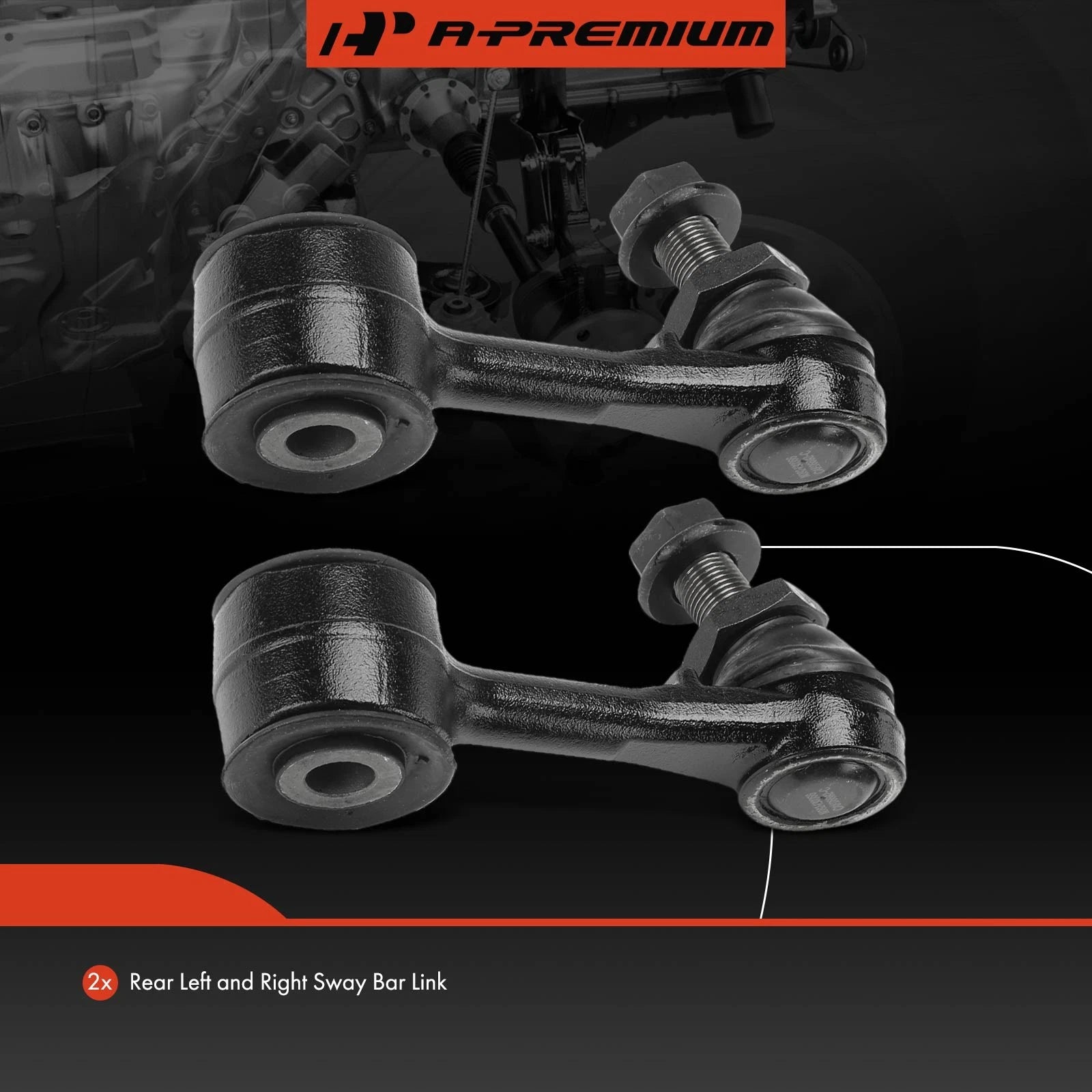 2X Rear Sway Bar Link for Chevy Silverado 3500 HD GMC Sierra 3500 HD (2001–2023)